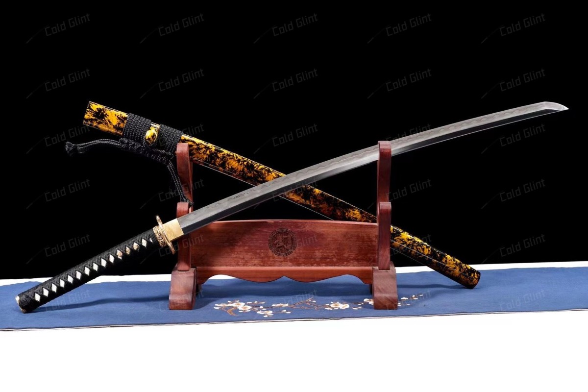 Golden Wave - Three-Piece Construction (Sanmai Tsukuri), Katana