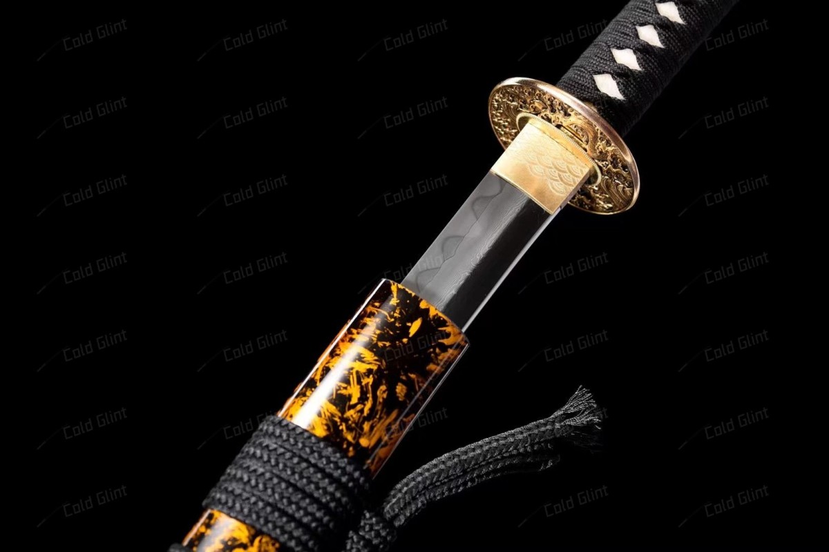 Golden Wave - Three-Piece Construction (Sanmai Tsukuri), Katana