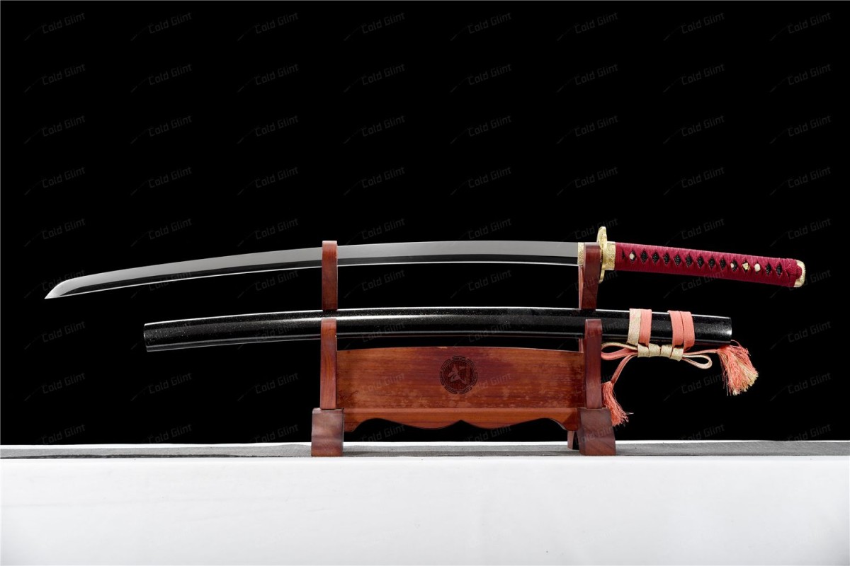 Red Samurai - Ultra-High Gloss Mirror Polishing, Katana